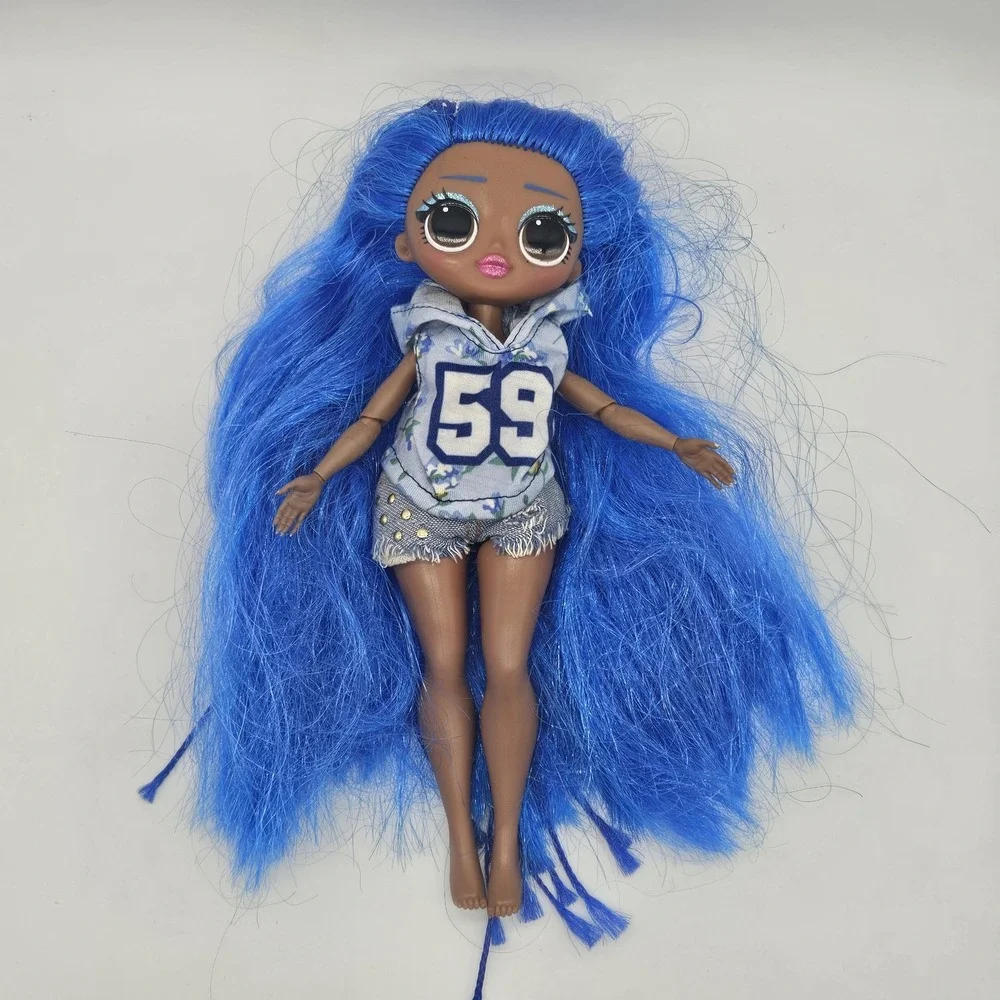 L.O.L. Surprise! OMG Fashion Doll Blue Hair 59 Hoodie Denim Shorts